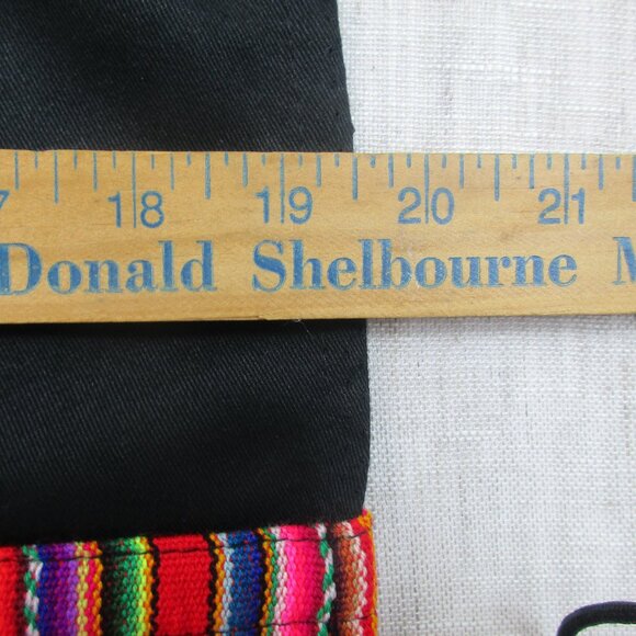 Peru Peruvian Design Kitchen Apron Unisex Black‎ Striped Lightweight Neck Strap - Picture 8 of 8